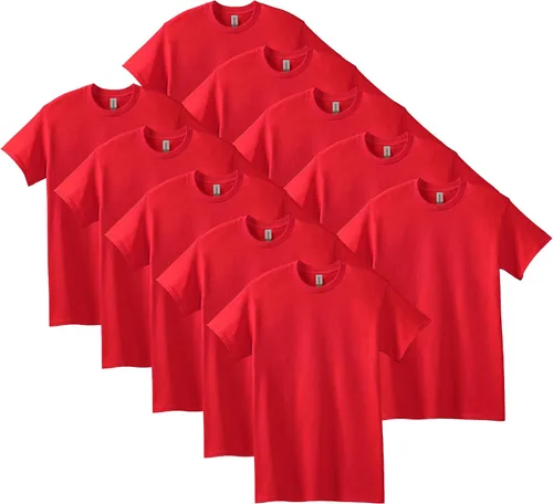 Vista 17 de Gildan Camiseta de algodón pesado para adultos, estilo G5000, paquete múltiple Gris ceniza (paquete de 2)