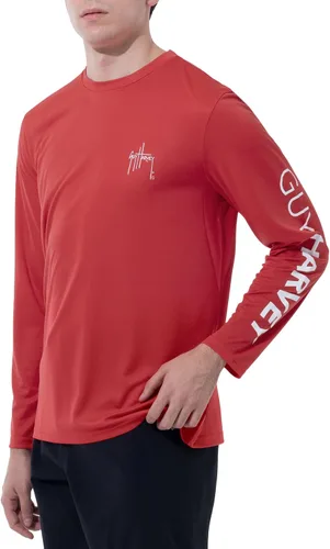 Vista 5 de Guy Harvey Camisa de protección solar de rendimiento de manga larga para hombre UPF 50+