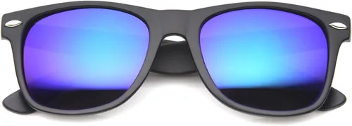 Vista 22 de zeroUV - Gafas de sol con montura de cuerno negro mate