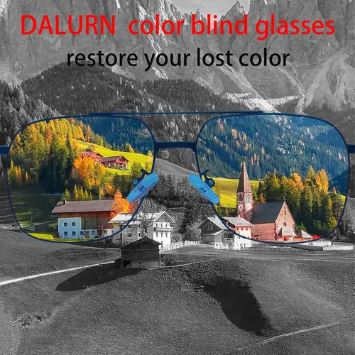 Vista 5 de Daltónico Gafas de sol ciegas rojas-verdes Corrección de color YM-019, Rojo