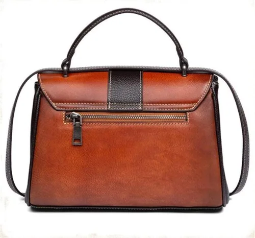 Vista 4 de Bolso de mano en relieve para mujer, bolso de mensajero versátil retro