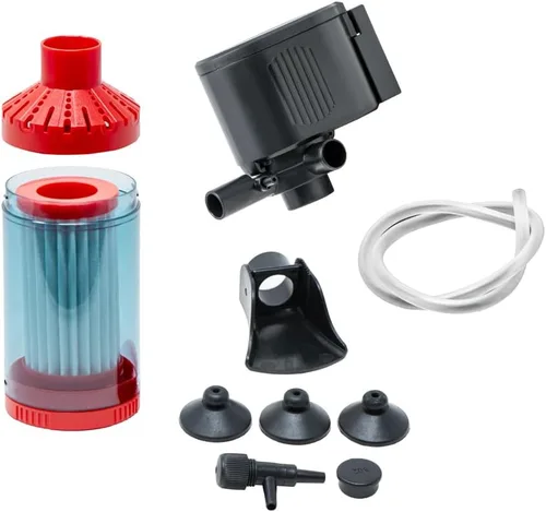Vista 2 de Aquatop Forza PM-300 - Filtro de micras de pulido para acuarios de 55 galones, 317 GPH, agua cristalina, potente filtración para tanques de agua