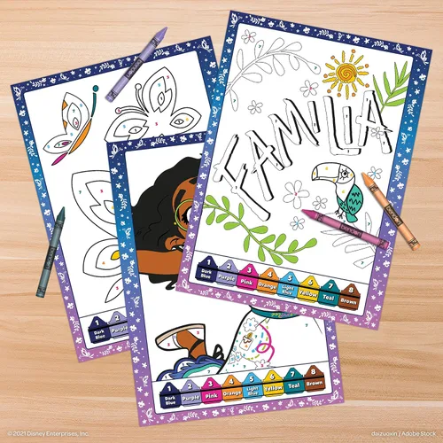 Vista 4 de Disney Encanto - Libro de 32 páginas para colorear y actividades con 8 crayones de tapa blanda 51726 Bendon