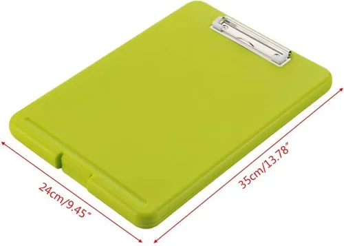 Vista 2 de Carpeta de archivos de plástico para almacenamiento en portapapeles, caja de archivos, carpeta de documentos, portapapeles, organizador de archivos