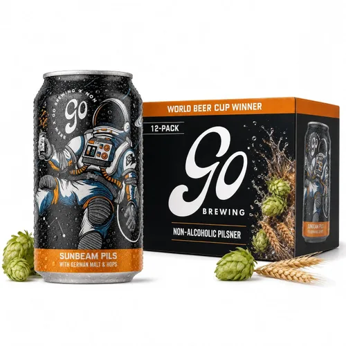 Vista 15 de Go Brewing Mixed Pack Variety, NA Beer, 12 Pack (12 oz)