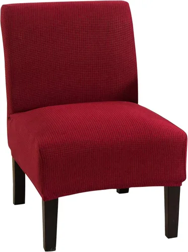 Vista 15 de GULI Funda para silla sin reposabrazos, funda de terciopelo elástico para silla de comedor, funda extraíble para silla con respaldo de ala y fundas