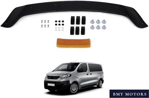 Vista 7 de BMY - Deflector de capó / protector de insectos delantero compatible con Peugeot Expert 3/Traveller 2017-2022 Protector de capó Partículas e