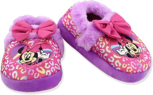 Vista 9 de Minnie Mouse - Pantuflas de felpa para niña pequeña Rosa fucsia