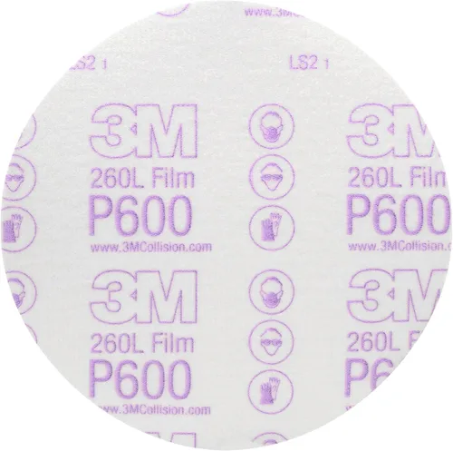 Vista 19 de 3M 17 Hookit - Disco de película para acabado, antipolvo, 6 pulgadas, P8., P600, 3