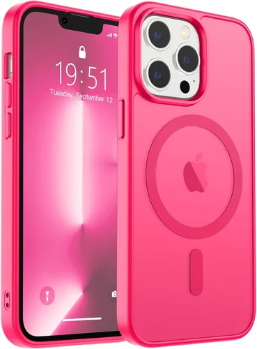 Vista 419 de zapica Funda magnética para iPhone Air, con protector de pantalla de vidrio templado, compatible con MagSafe, translúcida mate, a prueba de golpes