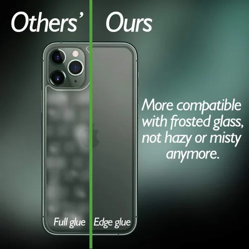Vista 2 de Protector de pantalla trasera para iPhone 11 Pro Max, vidrio templado trasero [toque háptico], película de temperamento prémium con claridad HD
