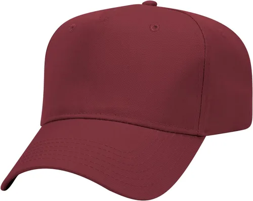 Vista 45 de OTTO Gorra de béisbol de perfil medio con 5 paneles OTTO 31-069 Negro y natural.