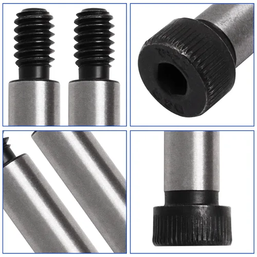 Vista 5 de Perno de hombro de cabeza hexagonal de acero aleado, diámetro de hombro de 1/2 pulgadas, longitud de hombros de 1-1/4 pulgadas, rosca 3/8 "-16 UNC