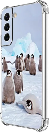 Vista 8 de Funda para Galaxy S22 Plus, protección contra caídas de rosas y mariposas azules, a prueba de golpes, de cuerpo completo, resistente a los arañazos