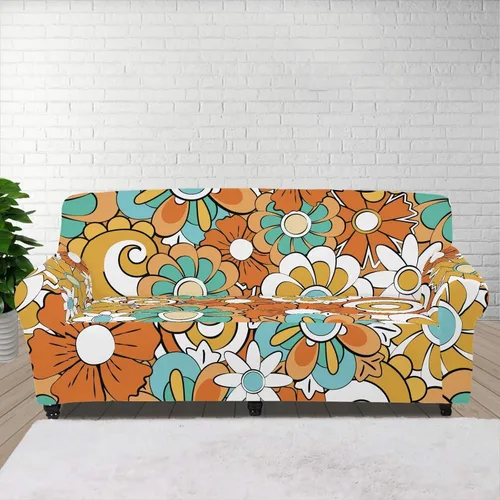 Vista 91 de ZOUTAIRONG Fundas elásticas para sofá con estampado de ramas de camuflaje 3D para sofá, funda para muebles de un solo cojín, decoración del hogar u