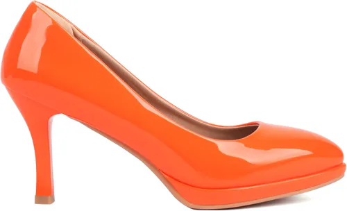 Vista 3 de XIEDA Zapatos de tacón alto con plataforma baja y punta puntiaguda para mujer