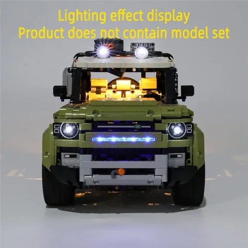 Vista 7 de GEAMENT Kit de luces LED para Technic Land Rover Defender - Compatible con el modelo de construcción Lego 42110 (juego de modelos no incluidos)