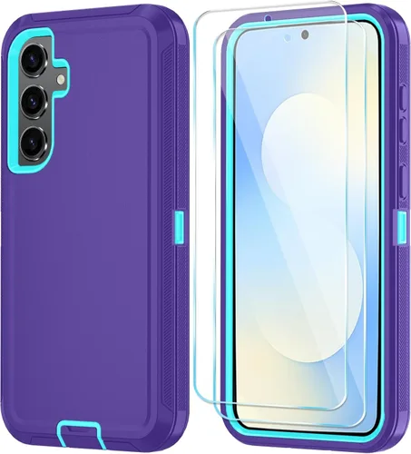 Vista 42 de ONOLA Funda para teléfono Samsung Galaxy S24 FE con protector de pantalla HD, funda para teléfono de servicio pesado resistente a golpes y caídas
