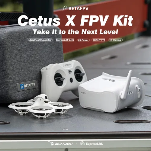 Vista 2 de BETAFPV Cetus X FPV Kit Betaflight FC DVR Función de Grabación Listo