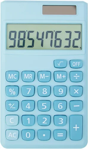 Vista 12 de Calculadoras Estándar Básicas Calculadora Digital Pequeña de Escritorio con Pantalla LCD de 8 Dígitos, Energía Solar y Batería Calculadora