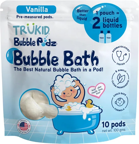 Vista 29 de TruKid Bubble Podz - Baño de burbujas para niños, niños pequeños y bebés, bomba de baño suave y refrescante sin lágrimas para piel sensible