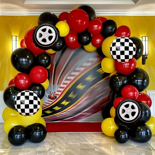 Vista 35 de Decoraciones de fiesta de regreso a clases, kit de arco de guirnalda de globos arcoíris con globos de aluminio de manzana para graduación, primer