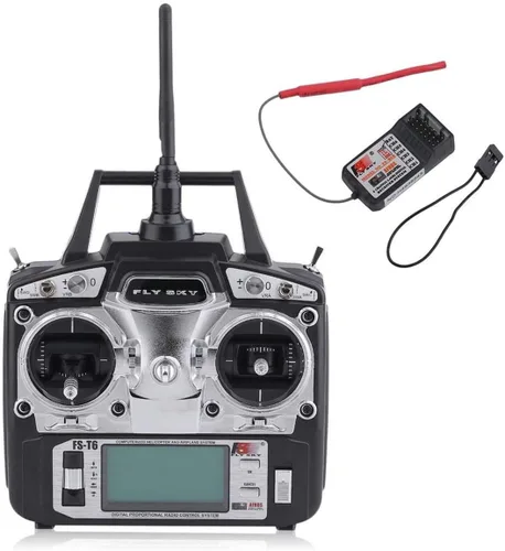 Vista 6 de Flysky FS-T6 2.4ghz digital proporcional 6 canales RC transmisor y receptor modelo 2
