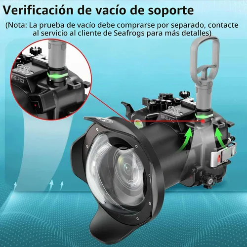 Vista 7 de Carcasa submarina Seafrogs para Sony FX3/FX30 40M/130FT