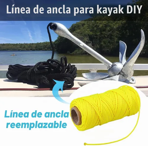 Vista 4 de Reemplazo de línea de carrete de buceo, cable de nailon de 150 pies