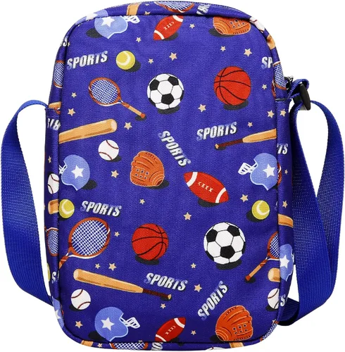 Vista 7 de Choco Mocha Bolso bandolera pequeño para niños bolsa de mensajero para viajes