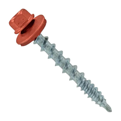 Vista 36 de Fasteners Plus ST Fastening Kwikseal Woodbinder Tornillos de Metal a Madera #10 X 1 Burgundy con Arandela de Goma EPDM, 250 Unidades - Diseñados