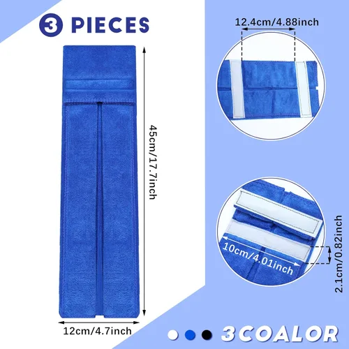 Vista 3 de Oudain 3 toallas de fútbol de mariscal de campo, accesorios de fútbol cerrados, toallas deportivas de microfibra con correas de para fútbol, golf