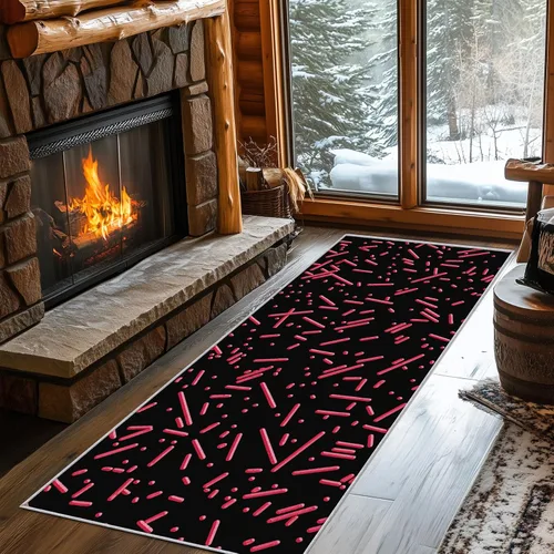 Vista 16 de J308 - Alfombra de pasillo con temática de playa de 2 x 4 pies, patrón de conchas marinas costeras, antideslizante, lavable, temática de playa