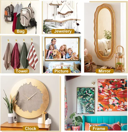 Vista 7 de MAPVOLUT Kit de 372 piezas para colgar fotos, decoraciones de Navidad para interiores y exteriores, kit de herrajes para colgar marcos de fotos