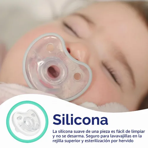 Vista 3 de Dr. Talbot's Soft-Flex - Chupetes de ortodoncia de 0 a 6 meses, 2 unidades Boy