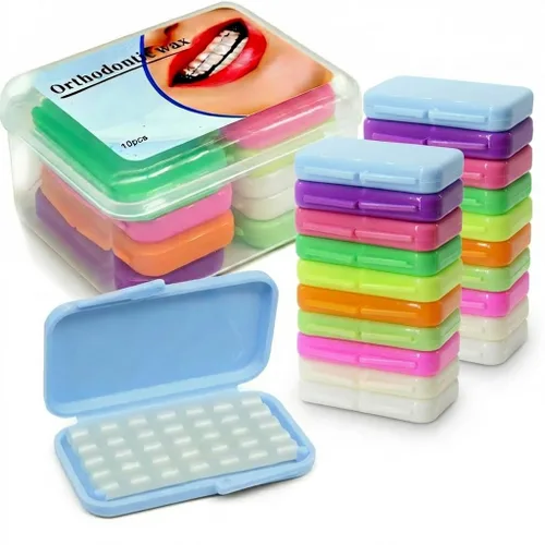 Vista 9 de BVN Cera dental: 10 cajas de tiras de cera de ortodoncia, cera de frenillos para dientes, cera ortográfica para aparatos ortopédicos, cera dental