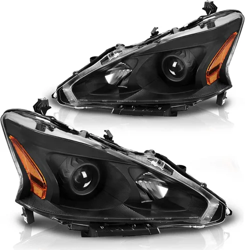 Vista 8 de DWVO Conjunto de faros delanteros compatible con Faros Altima 05 06 2005 2006 2006, par de repuesto para el lado del conductor y del pasajero