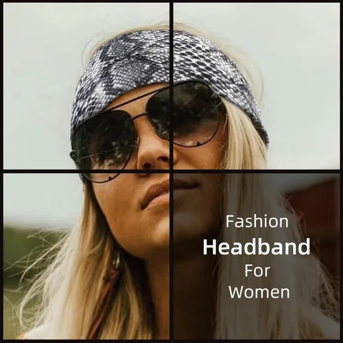 Vista 6 de AKTVSHOW Diademas de 7 pulgadas de ancho para mujer, paquete de 10 diademas grandes estilo turbante bohemio a la moda, bandas para el cabello