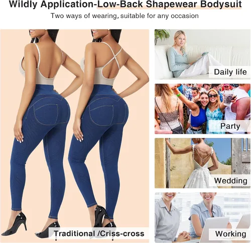 Vista 6 de FeelinGirl Body moldeador de tanga para mujer, control de abdomen, moldeador de cuerpo, fajas colombianas, corsé de entrenamiento de cintura
