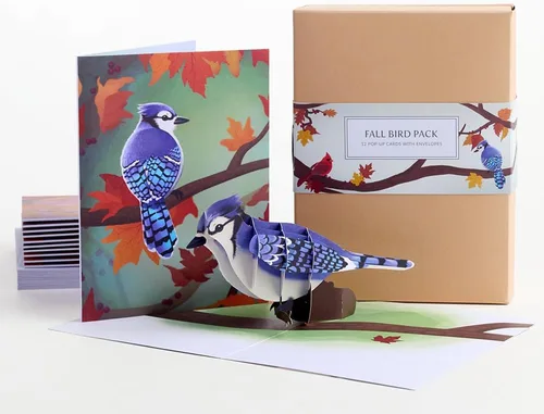 Vista 15 de Lovepop Tarjeta Desplegable Diaria para Ella y Él - Tarjetas de Felicitación 3D Pensando en Ti para Niños, Niñas, Hombres, Mujeres - 5" x 7" Cardenal