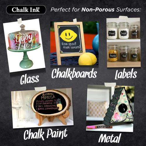 Vista 6 de Chalk Ink Marcadores de tiza líquida - Marcadores profesionales de pizarra