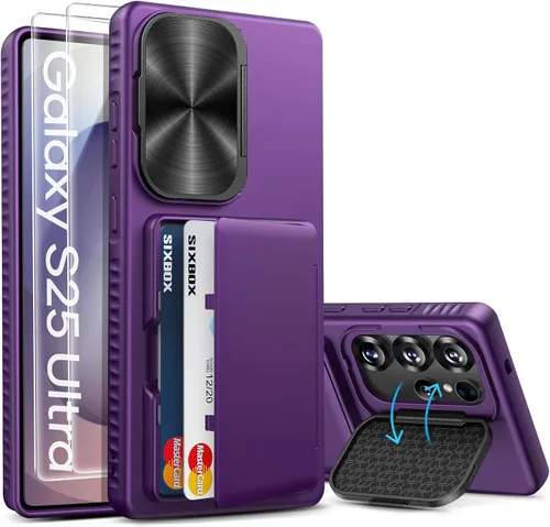 Vista 19 de para Samsung Galaxy S25 Funda, Compatible con MagSafe y Soporte Integrado y Grado Militar de Resistencia a Caídas, Funda Magnética Translúcida