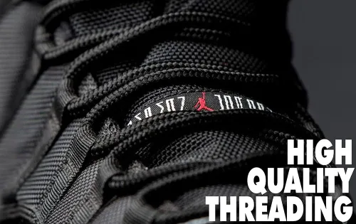 Vista 4 de LitLaces - Cordones de repuesto para zapatos Jordan 11 de alta calidad, de poliéster tejido duradero, para baloncesto y zapatillas deportivas
