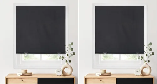 Vista 24 de LazBlinds Cortina de Puerta 100% Opaca, Persianas Sin Herramientas Sin Taladro Inalámbricas para Ventanas, Aislamiento Térmico Protección UV