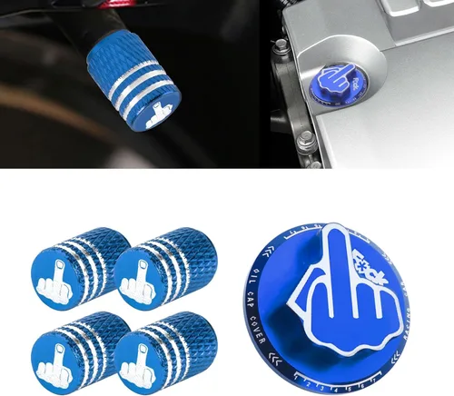 Vista 25 de x xotic tech Tapa de tanque de combustible de gas negro de aleación con dedo medio roscado compatible con Toyota Corolla Camry 4Runner Highlander