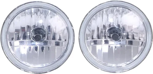 Vista 5 de 1 par motocicleta 4.5 pulgadas diamante corte hielo auxiliar paso lámpara conducción punto niebla luces y lente transparente ámbar luz para Harley