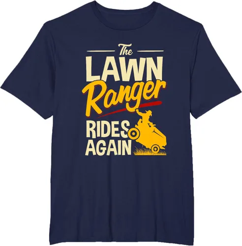 Vista 47 de The Lawn Ranger Rides Again - Camiseta de corte de césped Azul Marino