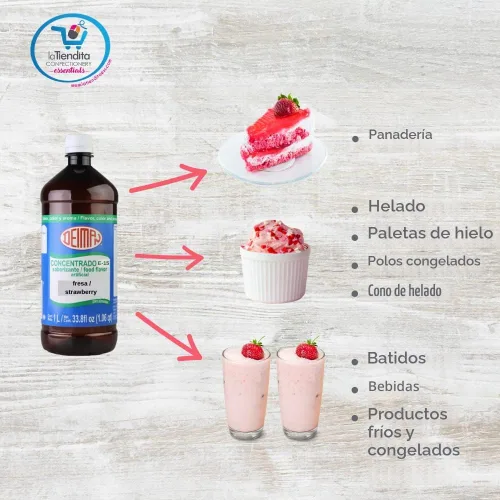 Vista 2 de Deiman Sabor artificial de fresa E-15 C (33.8 fl oz)