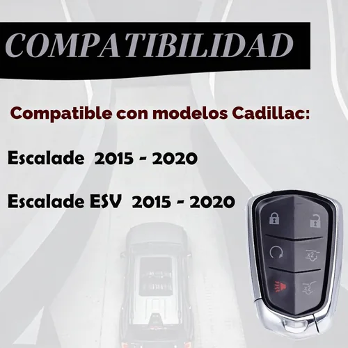 Vista 3 de MechanMagic Llavero de repuesto compatible con Cadillac Escalade 2015-2020 Escalade ESV 2015-2020 de proximidad inteligente sin llave, control