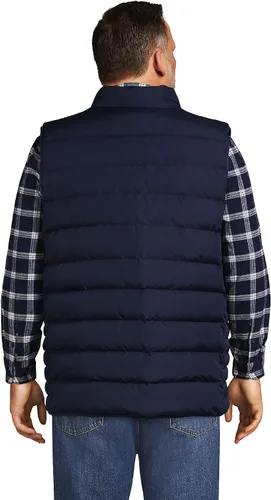 Vista 2 de Lands End Chaleco acolchado de plumón para hombre